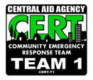 Central Aid Agency Community Emergency Response Team (CERT) Team 1 Unit Emblem