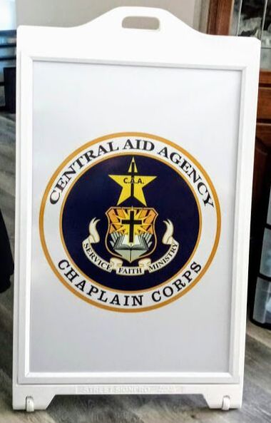 Chaplain Corps Sign Board for Deployments